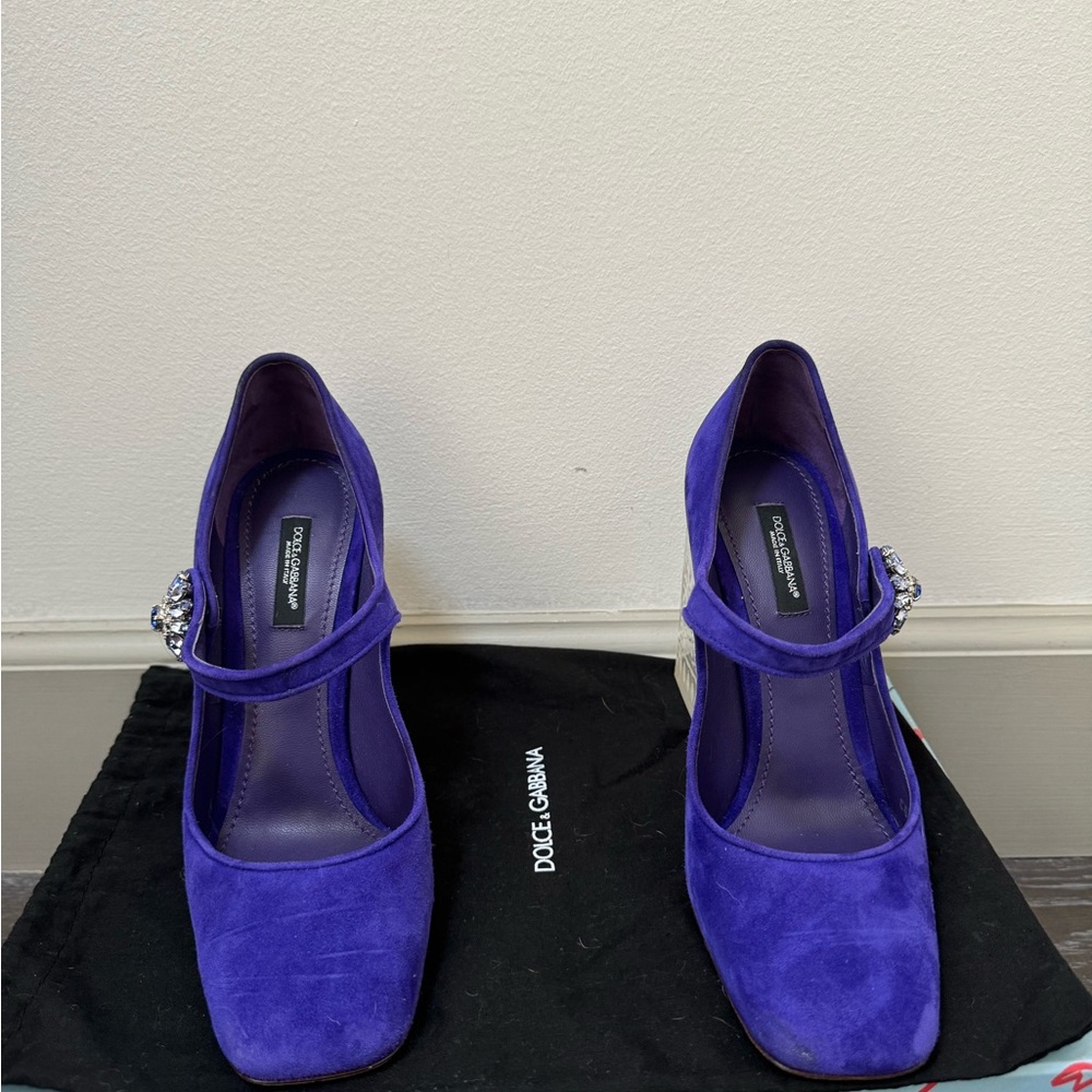 Dolce & Gabbana Mary Jane Suede